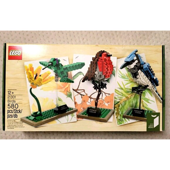 NISB LEGO Ideas 21301 - Birds - #009 Hummingbird Blue Jay Robin RETIRED - Picture 1 of 7